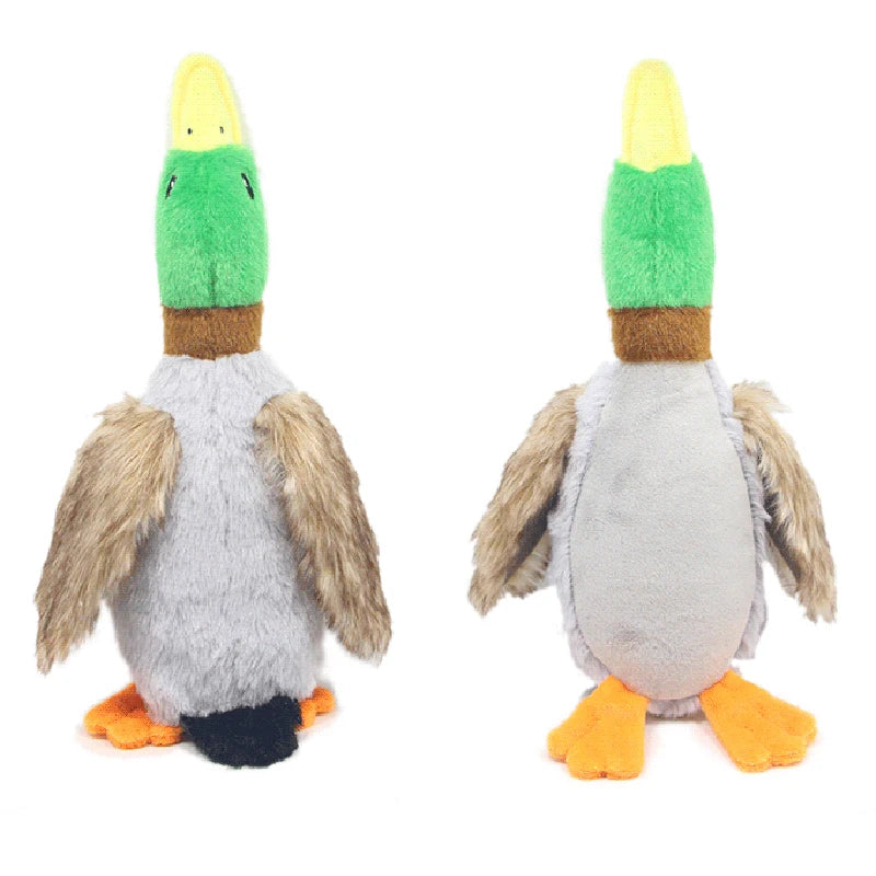 Cute Plush Duck Dogs Squeak Toys Funny Pet Play Interactive Chew Toy for Small Medium Dog Pets