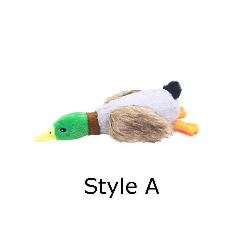 Cute Plush Duck Dogs Squeak Toys Funny Pet Play Interactive Chew Toy for Small Medium Dog Pets