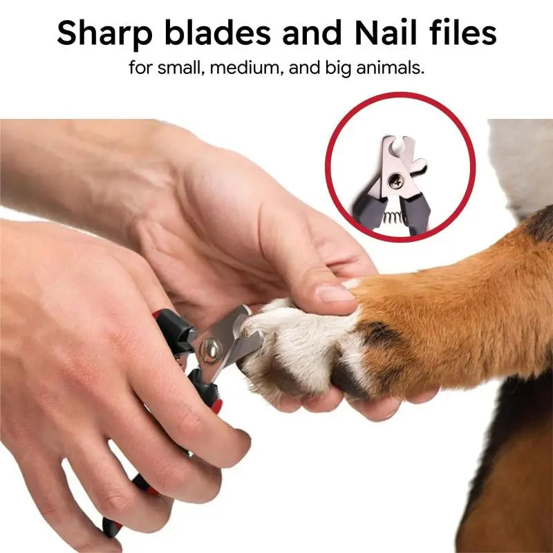 Professional Pet Dog Nail Clipper Cutter Stainless Steel Grooming Nail Toe Claw Scissors Clippers for Animals Cats Pet Supplies