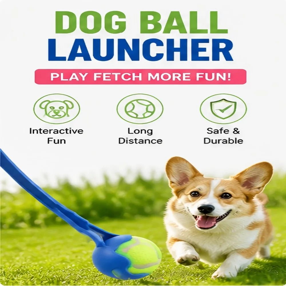Dog Ball Launcher Stick Pet Training Toy Ball Thrower Outdoor Interactive Throwing Play Toy For Dogs Outdoor Use Pet Supplies