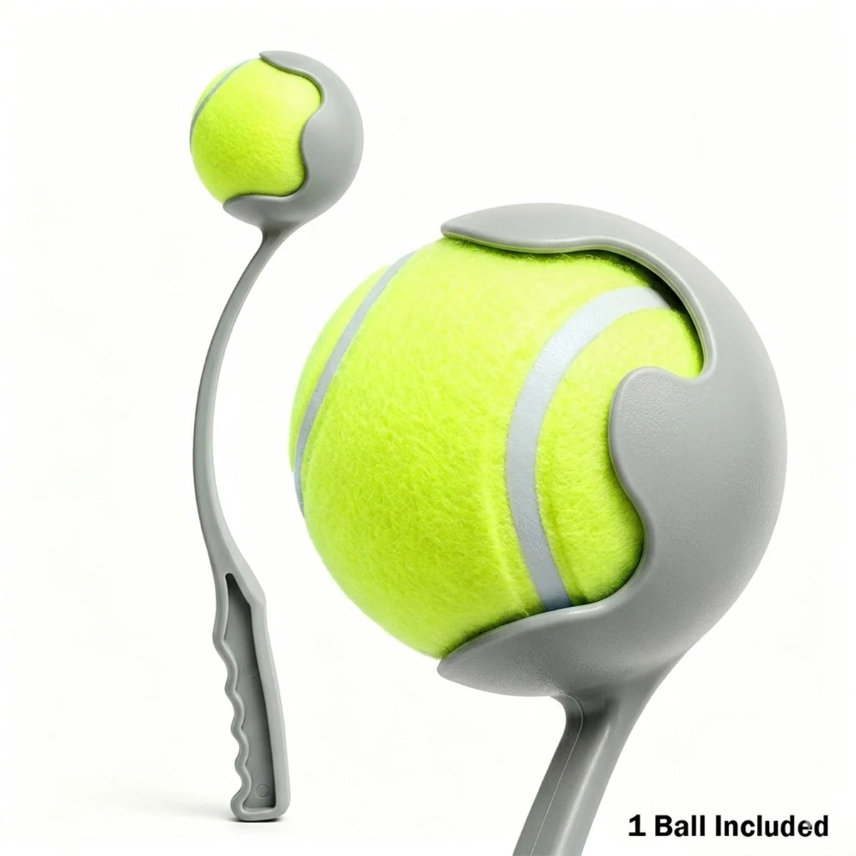 Dog Ball Launcher Sport with 18' Handle Length for Medium Dog Balls for Dogs 20-60 Lb Plastic Pet Fetch Ball Thrower Perfect