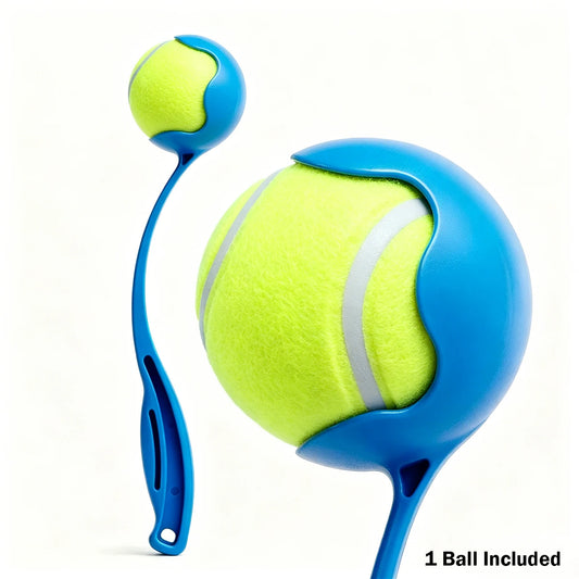 Dog Ball Launcher Sport with 18' Handle Length for Medium Dog Balls for Dogs 20-60 Lb Plastic Pet Fetch Ball Thrower Perfect