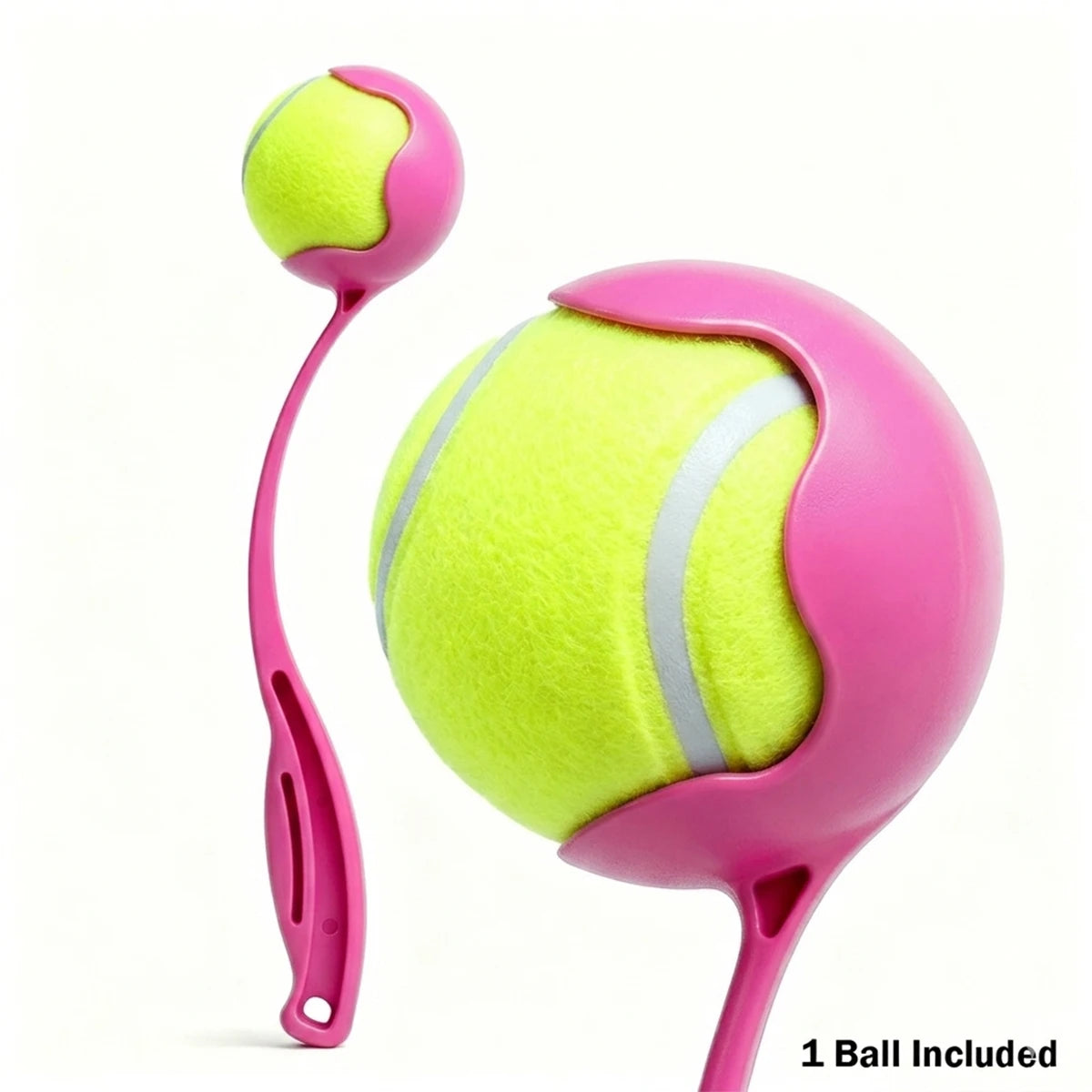 Dog Ball Launcher Sport with 18' Handle Length for Medium Dog Balls for Dogs 20-60 Lb Plastic Pet Fetch Ball Thrower Perfect