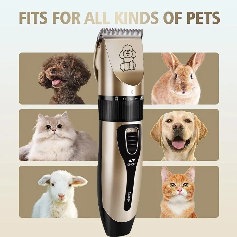 Dog Professional Hair Clipper Electrical Grooming Trimmer for Pets USB Rechargeable Cat Shaver Animals Haircut Machine