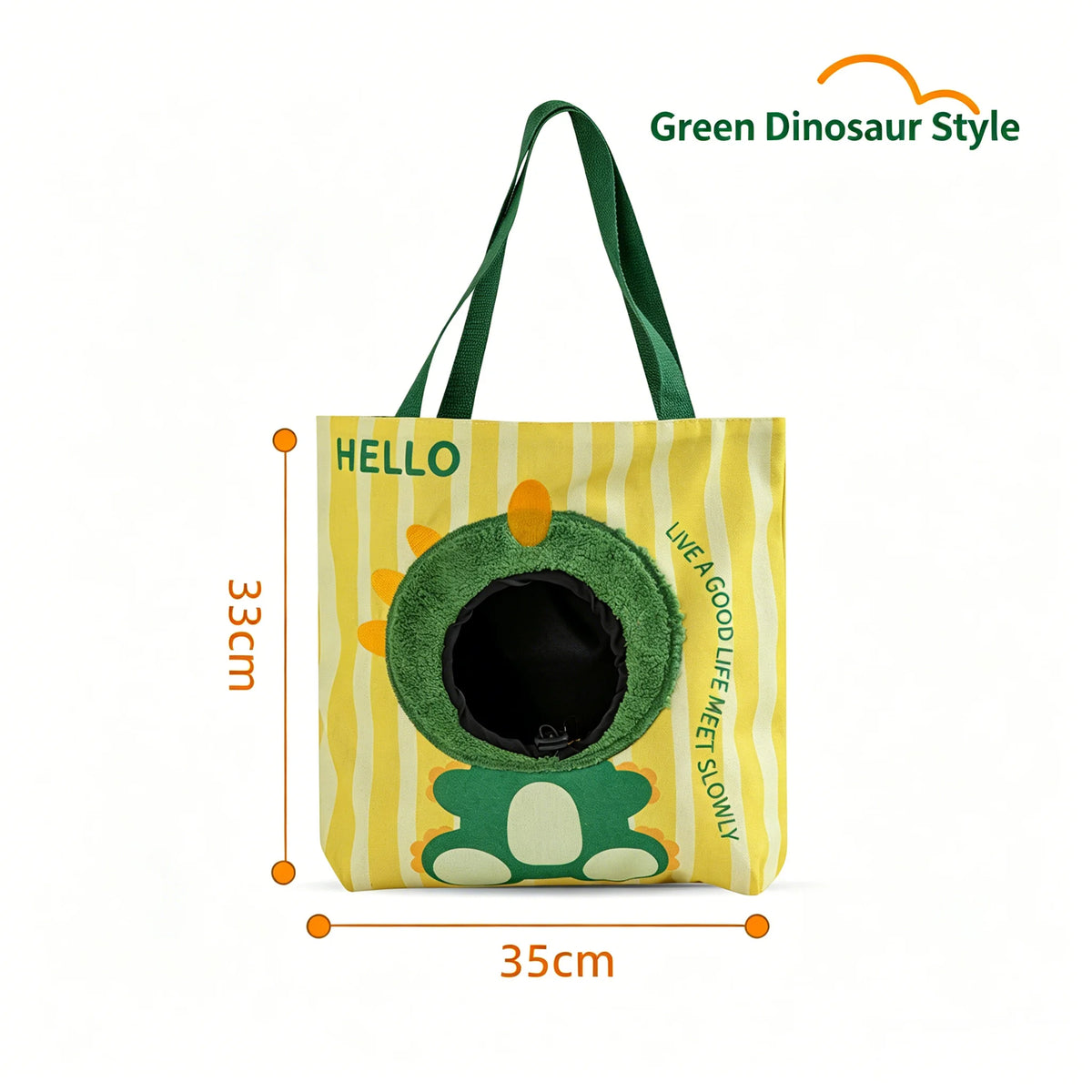 Cartoon Head Out Cat Tote Bag Breathable Canvas Portable Shoulder Carrier Large Capacity Travel Bag for Small Pets