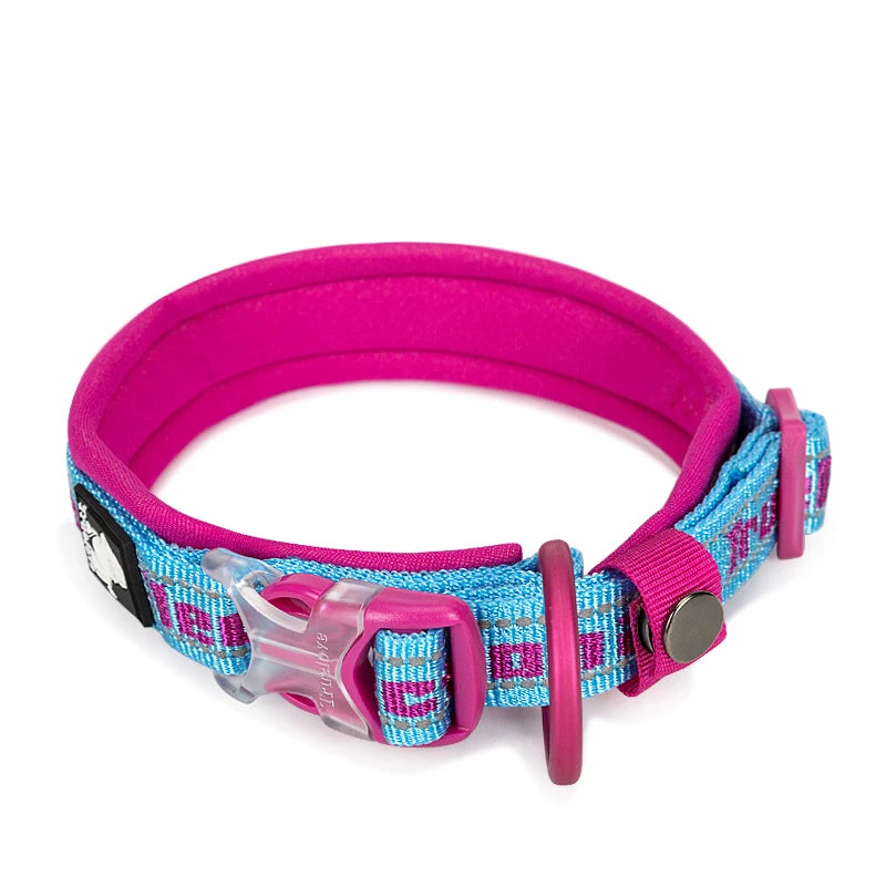Winhyepet-Adjustable Dog Collar with Buckle, Outdoor Tactical Walking Genuine Collar,Small, Medium, Large Dogs, Pitbull,Sheepdog