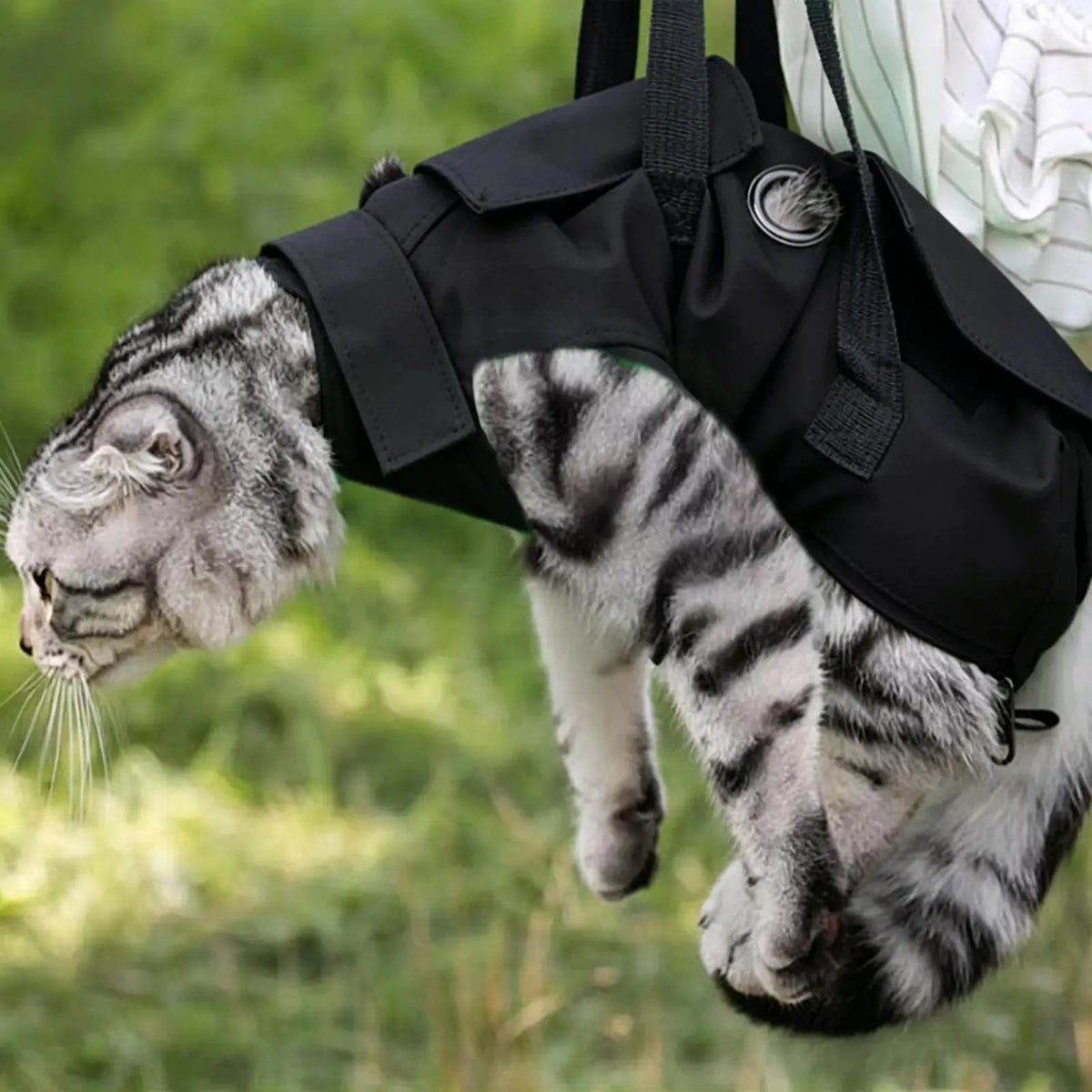 Waterproof Anti-Scratch Cat Grooming Bag Adjustable Nail Trimming Restraint Carrier for Small Dogs And Pets Shower Cleaning