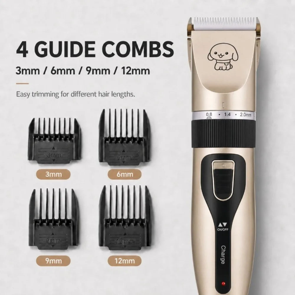 Dog Professional Hair Clipper Electrical Grooming Trimmer for Pets USB Rechargeable Cat Shaver Animals Haircut Machine