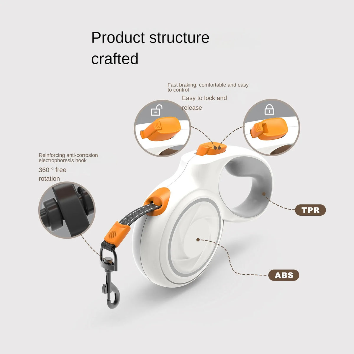 Retractable Pet Leash for Dogs and Cats, Automatic Extending Dog Walking Lead, Outdoor Pet Leash