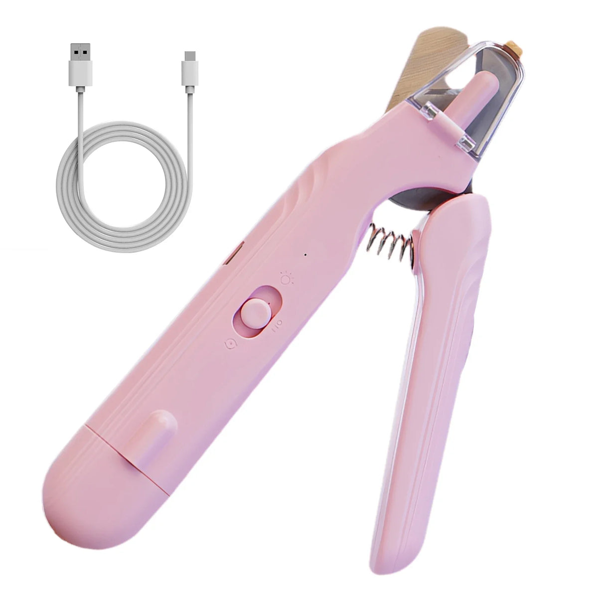 Pet Nail Clippers, Quiet Pet Nail Grinder With LED Lights for Large Medium Small Puppy Dogs and Cats, Pet Nail Grooming Tool