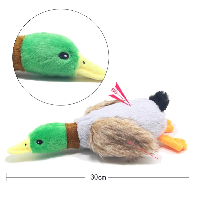 Cute Plush Duck Dogs Squeak Toys Funny Pet Play Interactive Chew Toy for Small Medium Dog Pets